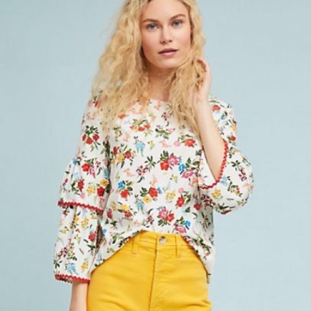 Anthropologie W5 concepts Springfield top, Small